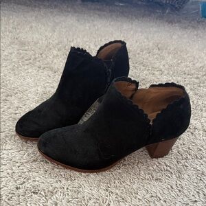Jack Rogers Black Suede Ankle Booties